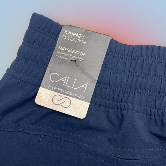 CALIA Women’s Medium Blue Mid Rise Wide Leg Crop Pants - Picture 8 of 8